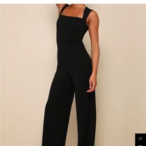 Lulus Enticing Endeavors Black Jumpsuit